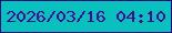 文字の大きさ：1、枠の色：220c73、背景の色：08c1be、文字の色：430d91 無料ブログパーツのブログ時計