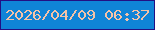 文字の大きさ：3、枠の色：220f84、背景の色：0f84d7、文字の色：f4c3a8 無料ブログパーツのブログ時計