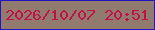 文字の大きさ：2、枠の色：2213c6、背景の色：907b6e、文字の色：c50f47 無料ブログパーツのブログ時計