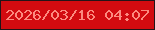 文字の大きさ：4、枠の色：221418、背景の色：d20b10、文字の色：fc8a7f 無料ブログパーツのブログ時計