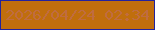 文字の大きさ：3、枠の色：22229e、背景の色：c06e0d、文字の色：c06c40 無料ブログパーツのブログ時計