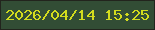 文字の大きさ：1、枠の色：22241d、背景の色：324d35、文字の色：d2db1e 無料ブログパーツのブログ時計