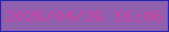文字の大きさ：5、枠の色：2224b5、背景の色：9060af、文字の色：d543a2 無料ブログパーツのブログ時計
