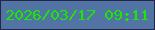 文字の大きさ：4、枠の色：222746、背景の色：5274a4、文字の色：19e804 無料ブログパーツのブログ時計