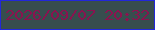 文字の大きさ：3、枠の色：2227da、背景の色：374d4e、文字の色：8a134f 無料ブログパーツのブログ時計