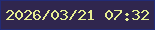 文字の大きさ：1、枠の色：222b77、背景の色：30264e、文字の色：e6ee92 無料ブログパーツのブログ時計