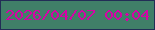文字の大きさ：3、枠の色：222d56、背景の色：407f68、文字の色：d503a6 無料ブログパーツのブログ時計