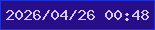 文字の大きさ：2、枠の色：2231d3、背景の色：270d87、文字の色：d6c9f8 無料ブログパーツのブログ時計