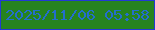 文字の大きさ：1、枠の色：2239d4、背景の色：26831f、文字の色：236ece 無料ブログパーツのブログ時計