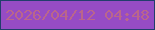 文字の大きさ：4、枠の色：223e6c、背景の色：964cc4、文字の色：ba668b 無料ブログパーツのブログ時計