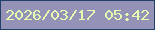 文字の大きさ：5、枠の色：22406b、背景の色：9493b7、文字の色：e3fcb1 無料ブログパーツのブログ時計