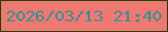 文字の大きさ：2、枠の色：224310、背景の色：ef7871、文字の色：379197 無料ブログパーツのブログ時計