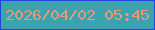 文字の大きさ：1、枠の色：2244d9、背景の色：3ca2af、文字の色：e99978 無料ブログパーツのブログ時計