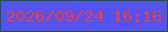 文字の大きさ：1、枠の色：225925、背景の色：5354f2、文字の色：f63d46 無料ブログパーツのブログ時計