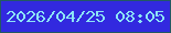 文字の大きさ：3、枠の色：225964、背景の色：3229df、文字の色：8ce4f6 無料ブログパーツのブログ時計