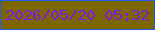 文字の大きさ：4、枠の色：225beb、背景の色：7b6600、文字の色：8119e3 無料ブログパーツのブログ時計
