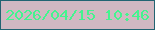文字の大きさ：5、枠の色：226472、背景の色：d1b8c2、文字の色：44f48f 無料ブログパーツのブログ時計