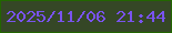 文字の大きさ：5、枠の色：226501、背景の色：354726、文字の色：7953ef 無料ブログパーツのブログ時計