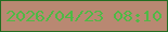 文字の大きさ：5、枠の色：226d21、背景の色：b98872、文字の色：4fb945 無料ブログパーツのブログ時計