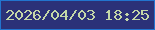 文字の大きさ：4、枠の色：2274ce、背景の色：2b3178、文字の色：c4d7a8 無料ブログパーツのブログ時計