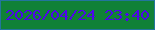 文字の大きさ：3、枠の色：22759d、背景の色：108137、文字の色：4e05ec 無料ブログパーツのブログ時計