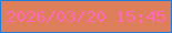 文字の大きさ：2、枠の色：227dda、背景の色：dc7f5a、文字の色：fd69b6 無料ブログパーツのブログ時計