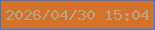 文字の大きさ：4、枠の色：227df8、背景の色：d4722a、文字の色：b7a488 無料ブログパーツのブログ時計