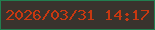文字の大きさ：1、枠の色：227e4f、背景の色：39332d、文字の色：c83811 無料ブログパーツのブログ時計