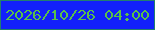 文字の大きさ：4、枠の色：227f6e、背景の色：1220fa、文字の色：59c04a 無料ブログパーツのブログ時計