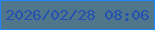 文字の大きさ：1、枠の色：2285fe、背景の色：4f768a、文字の色：2350b1 無料ブログパーツのブログ時計
