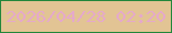 文字の大きさ：4、枠の色：22863b、背景の色：e2c494、文字の色：e5a9ca 無料ブログパーツのブログ時計