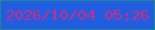 文字の大きさ：2、枠の色：22878b、背景の色：1f5de1、文字の色：d52882 無料ブログパーツのブログ時計