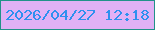 文字の大きさ：2、枠の色：229289、背景の色：e1b1f5、文字の色：2e90ef 無料ブログパーツのブログ時計