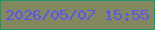 文字の大きさ：1、枠の色：22936d、背景の色：84885f、文字の色：5953f9 無料ブログパーツのブログ時計