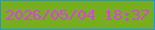 文字の大きさ：1、枠の色：2294e0、背景の色：77ae20、文字の色：e13bec 無料ブログパーツのブログ時計
