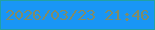 文字の大きさ：4、枠の色：22a1a3、背景の色：1996f5、文字の色：818c67 無料ブログパーツのブログ時計