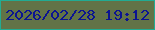 文字の大きさ：1、枠の色：22ab93、背景の色：627347、文字の色：0b1491 無料ブログパーツのブログ時計