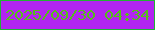 文字の大きさ：3、枠の色：22b234、背景の色：b224f0、文字の色：56bd1a 無料ブログパーツのブログ時計