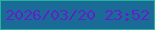 文字の大きさ：5、枠の色：22b69d、背景の色：1b6b99、文字の色：5f21ca 無料ブログパーツのブログ時計