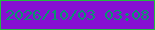 文字の大きさ：1、枠の色：22ba40、背景の色：8610d2、文字の色：0b936f 無料ブログパーツのブログ時計