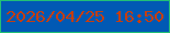 文字の大きさ：5、枠の色：22c076、背景の色：0159b4、文字の色：c53e10 無料ブログパーツのブログ時計