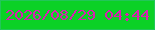 文字の大きさ：3、枠の色：22c659、背景の色：0bd126、文字の色：d821b1 無料ブログパーツのブログ時計
