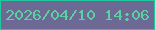 文字の大きさ：3、枠の色：22c89d、背景の色：6c6a95、文字の色：5bd0a1 無料ブログパーツのブログ時計