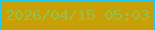 文字の大きさ：1、枠の色：22cbf5、背景の色：c6a006、文字の色：99c148 無料ブログパーツのブログ時計
