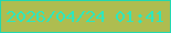 文字の大きさ：2、枠の色：22d7b0、背景の色：aebd50、文字の色：30e6bc 無料ブログパーツのブログ時計