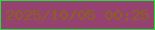 文字の大きさ：1、枠の色：22df3e、背景の色：964270、文字の色：88631c 無料ブログパーツのブログ時計