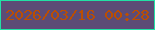 文字の大きさ：3、枠の色：22e1a5、背景の色：5c4c76、文字の色：bb4e02 無料ブログパーツのブログ時計