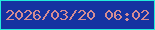 文字の大きさ：1、枠の色：22ebdb、背景の色：1532a1、文字の色：d48c93 無料ブログパーツのブログ時計