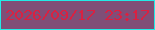 文字の大きさ：3、枠の色：22ebe7、背景の色：804e77、文字の色：d92142 無料ブログパーツのブログ時計