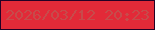 文字の大きさ：1、枠の色：230125、背景の色：e22a38、文字の色：c74b4b 無料ブログパーツのブログ時計